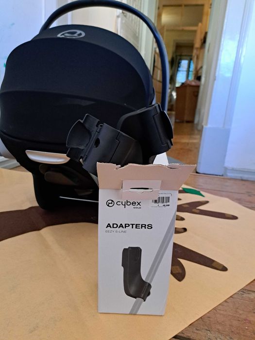 CYBEX Ovo Cloud Z2 plus como novo, preto + adaptadores