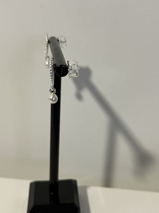 Brincos ursinho com perola