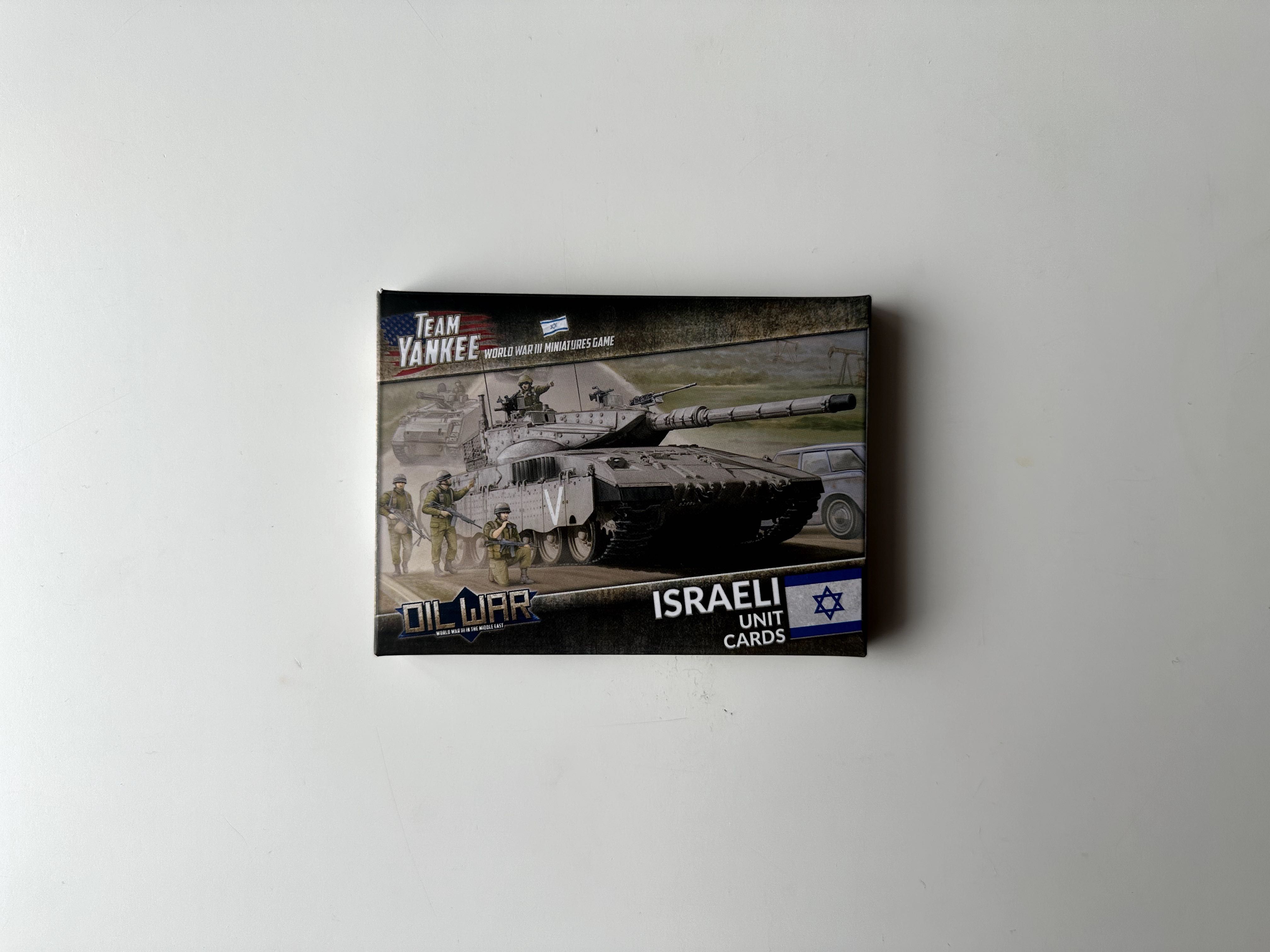 World War III Team Yankee Oil Wars: Israeli unit cards