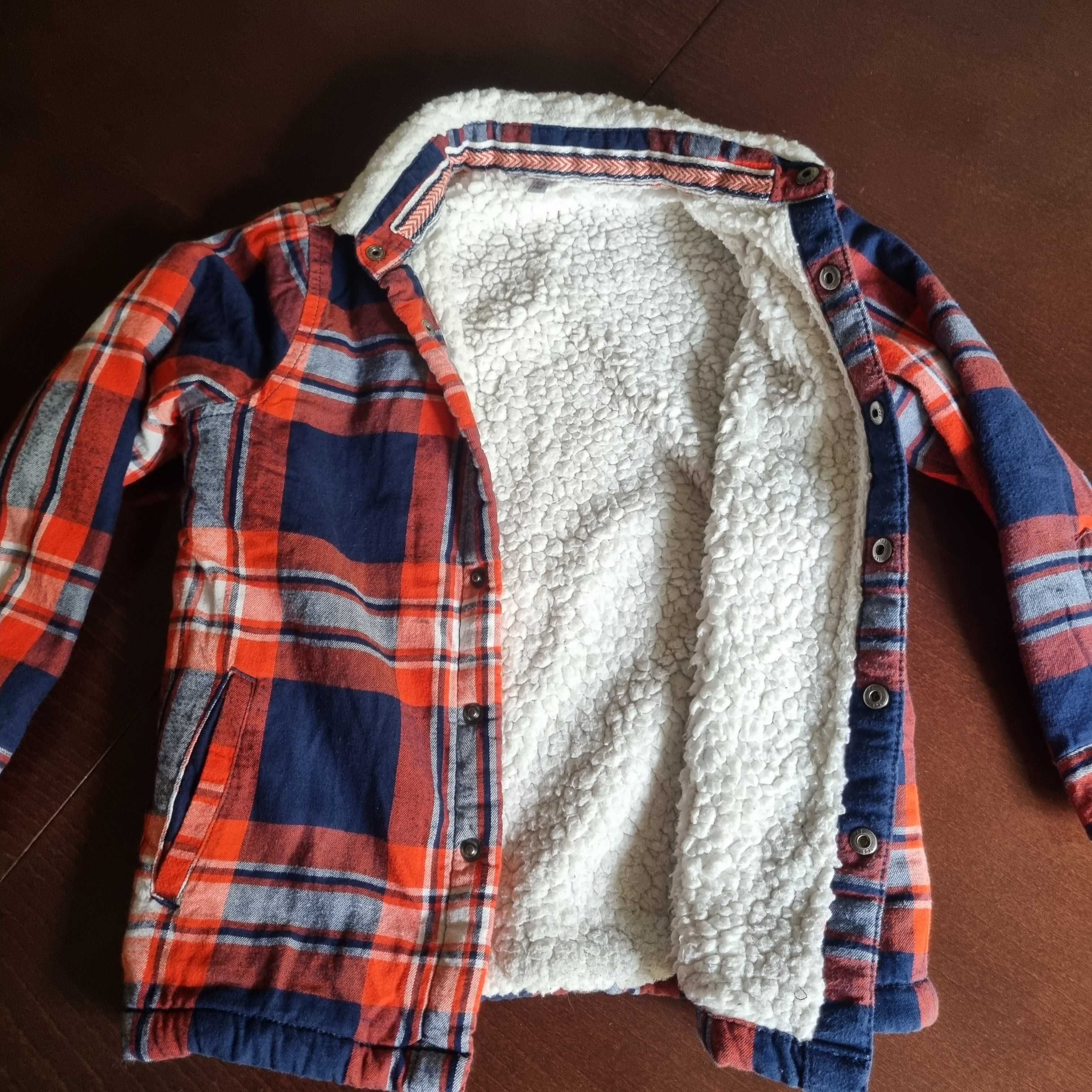 Chłopięca koszulo- kurtka ciepła Mark&Spencer rozm.116 cm