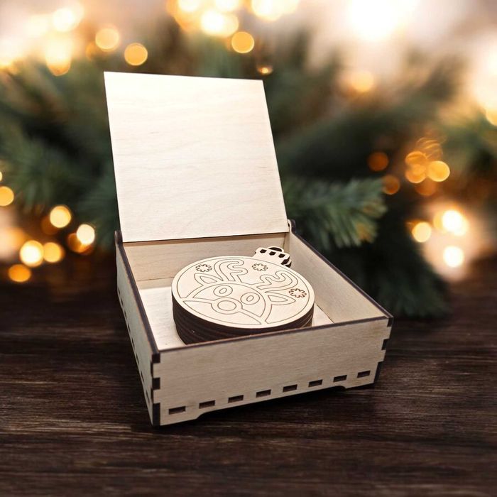 Zestaw Drewnianych Bombek, Baniek Do Malowania, OZDOBY ŚWIĄTECZNE, DIY