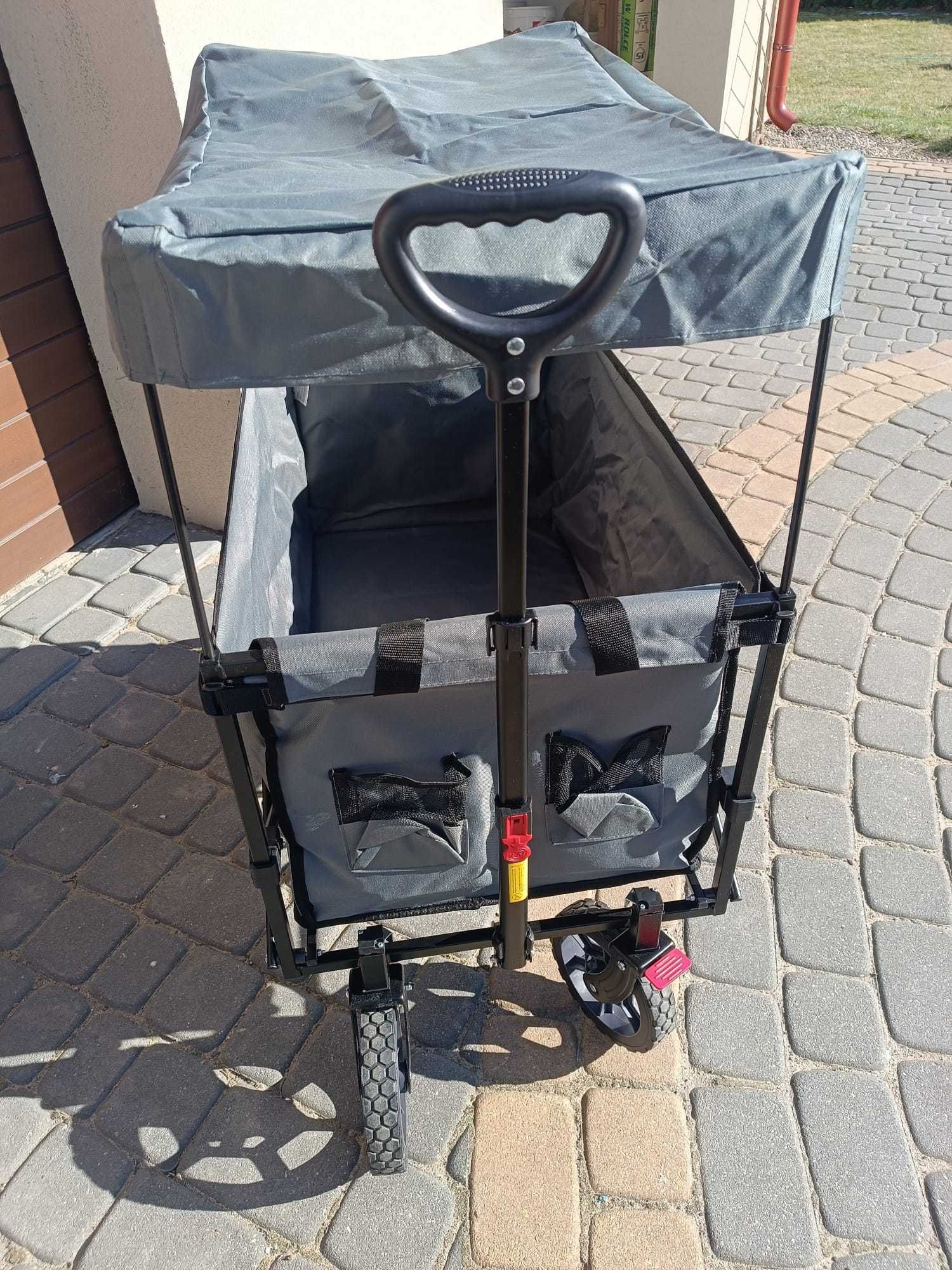 Wózek transportowy, dziecięcy, na plaże, działkę, ryby.