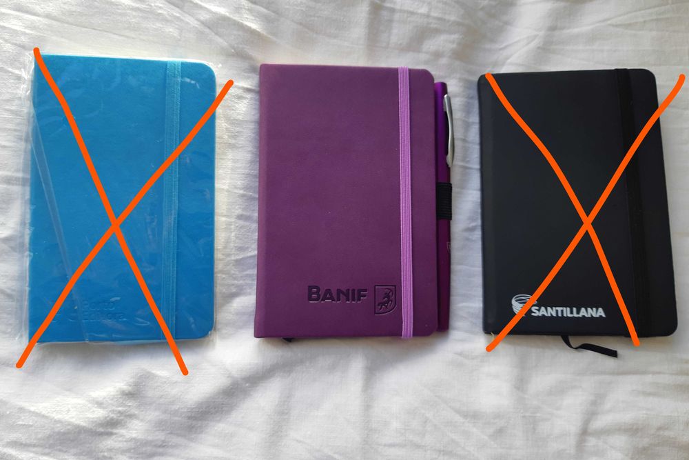 Elegantes Blocos de Notas (vários tamanhos)