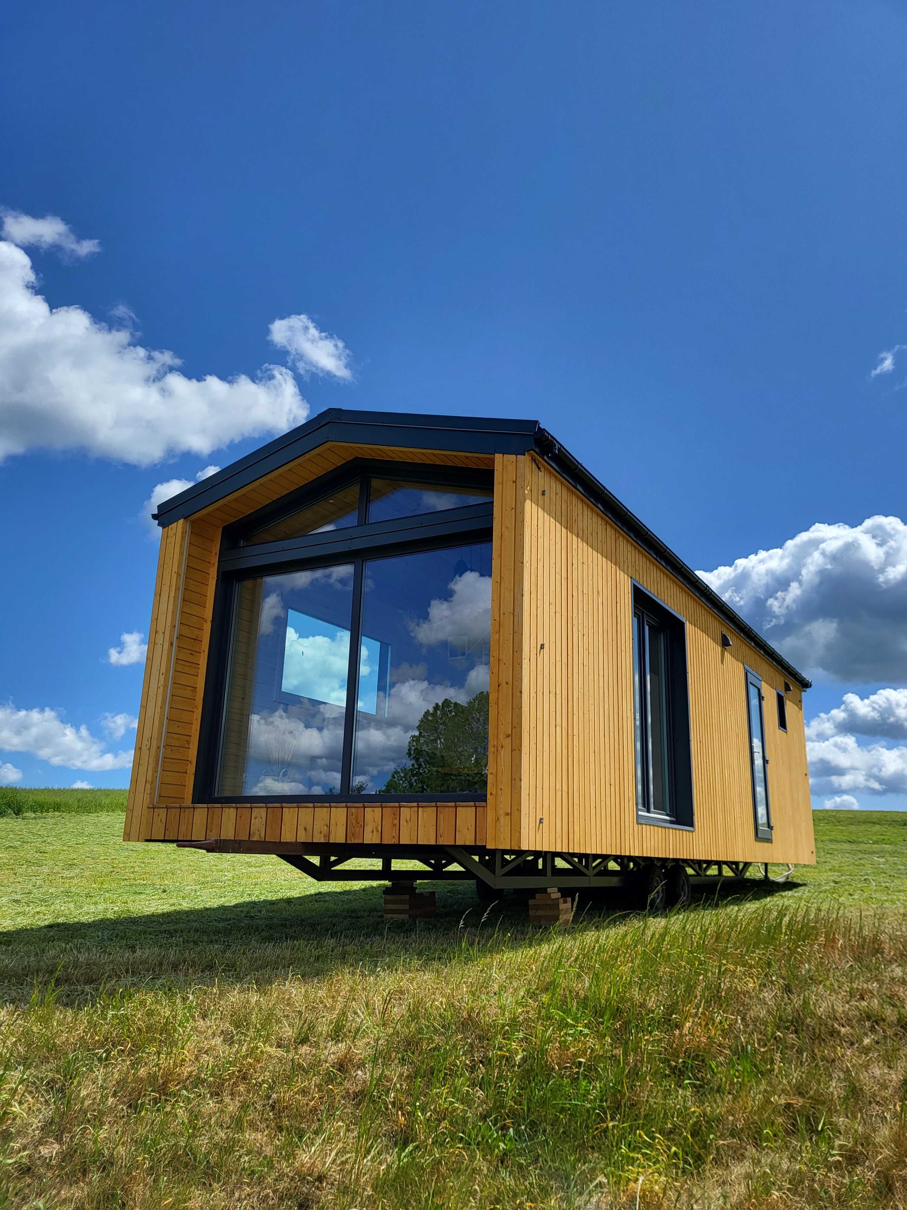 Domek mobilny na kołach 35m² drewniany całoroczny