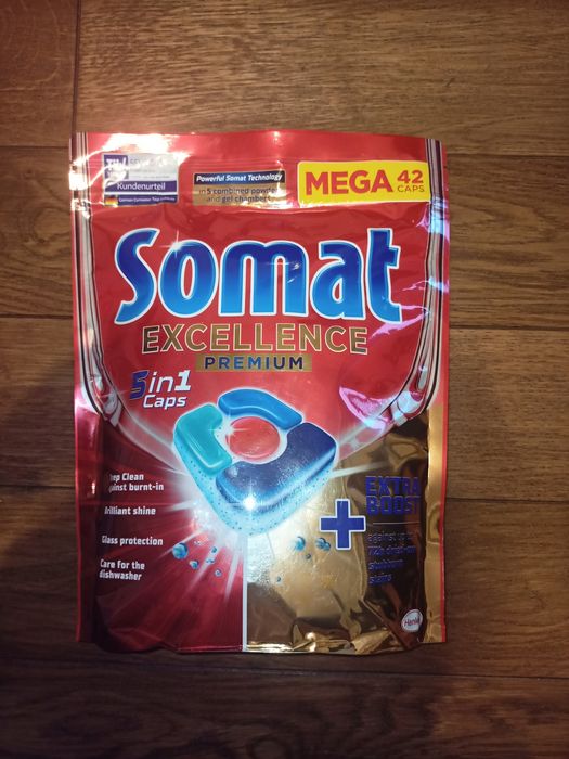 Somat Excellence 5w1 kapsułki tabletki do zmywarki 42 szt. i inne