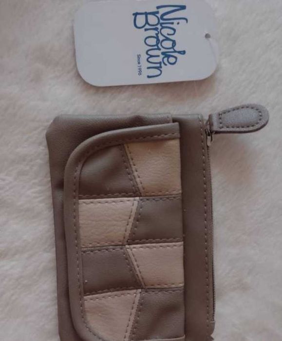 Skórzany portfel, portfelik, portmonetka z Londynu, Nowy