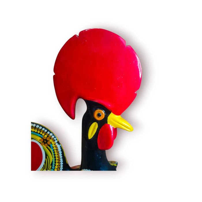 Galo Barcelos Artesanal Cerâmica Pintada à Mão – 33,5 cm