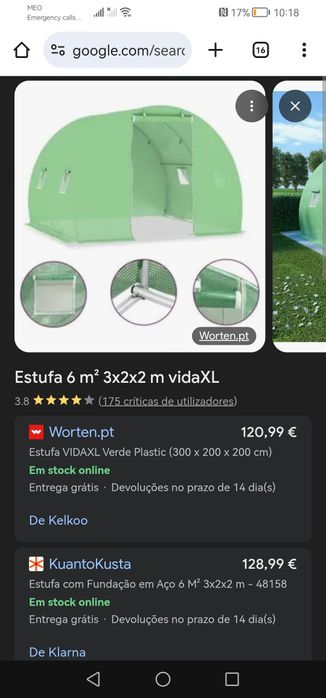 Estufa exterior 3x2x3 metros