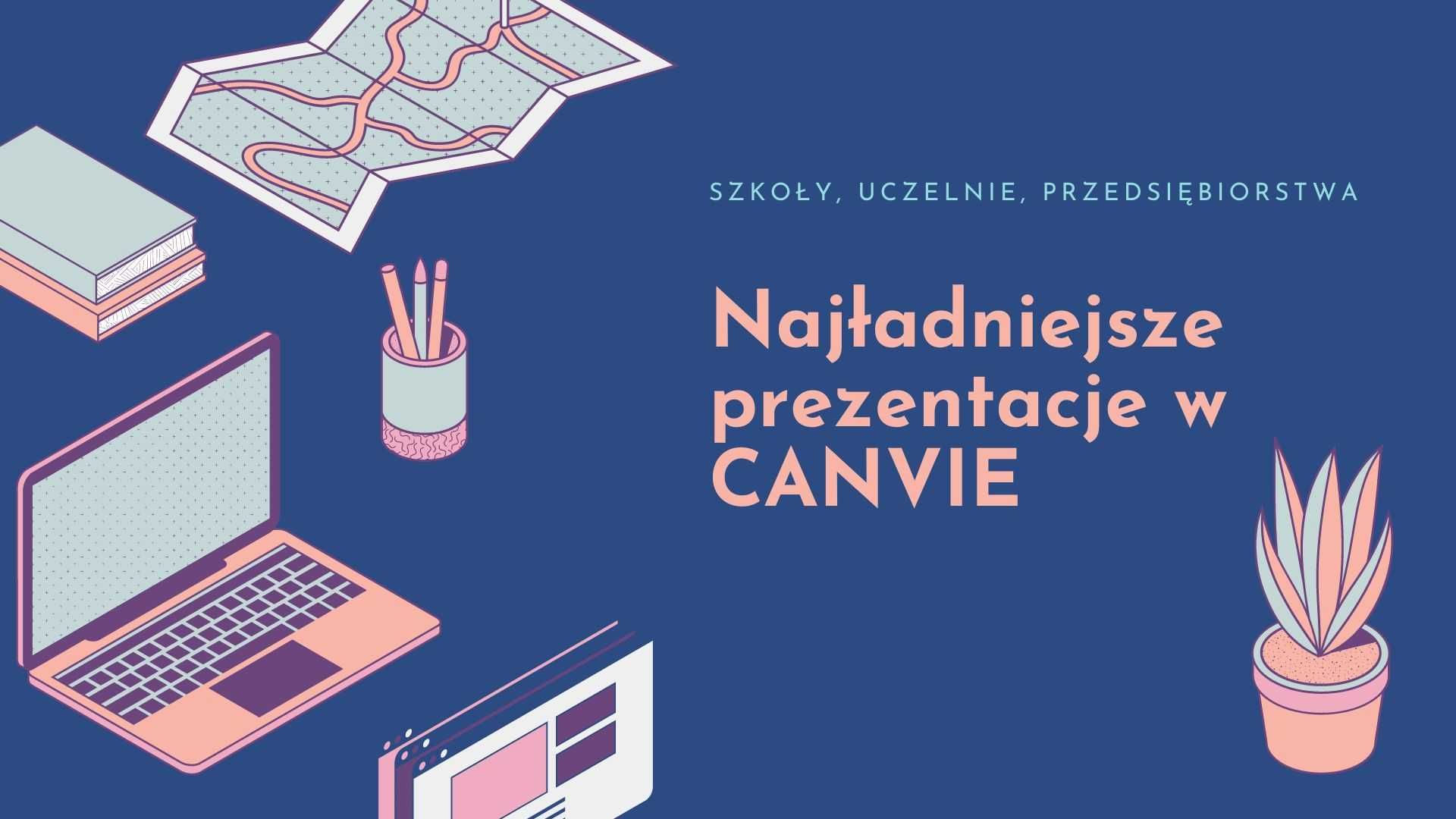 Prezentacje Canva, modne i nowoczesne. Polski-Angielski-Hiszpański