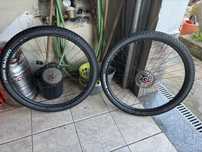 Rodas btt 29 com discos shimano e cassete 10v11-42