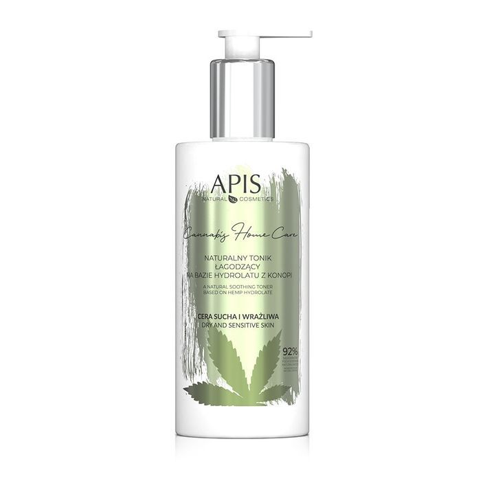 APIS naturalny tonik łagodzący na bazie hydrolatu z konopi 300ml