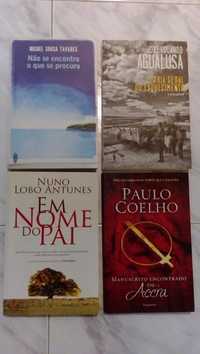 Pack 4 de 4 livros de literatura nacional e internacional, como novo
