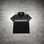 MĘSKA Elegancka PREMIUM Koszulka Polo Paski Bawełna Hugo Boss Green