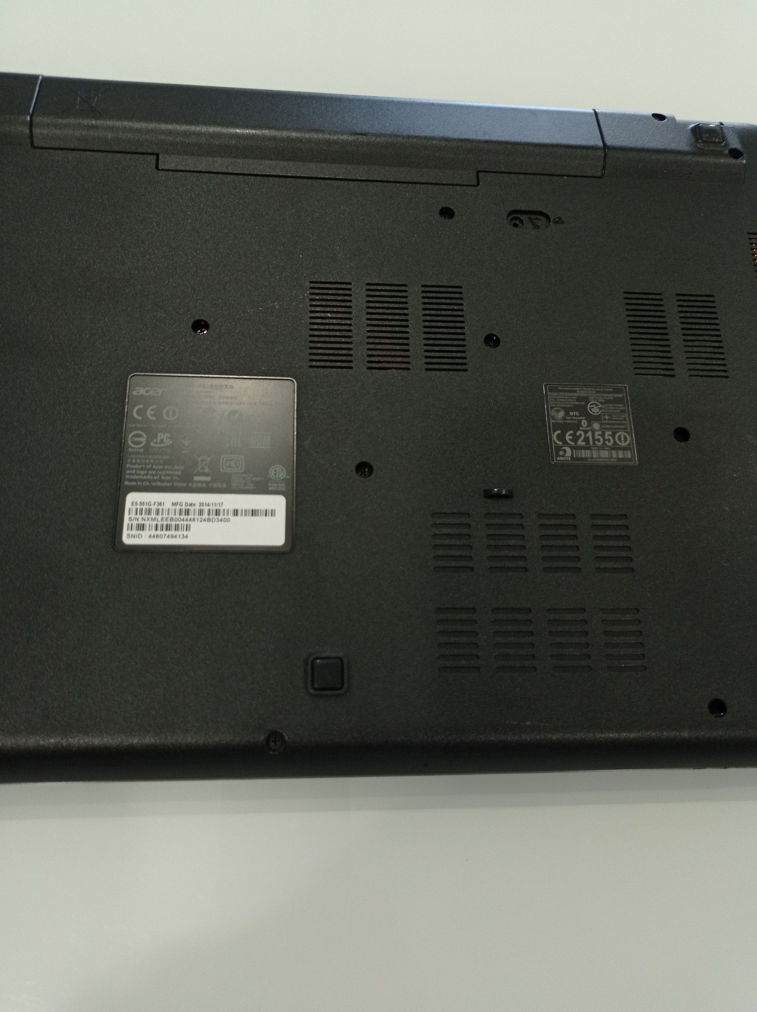 Vendo computador portátil Acer E15