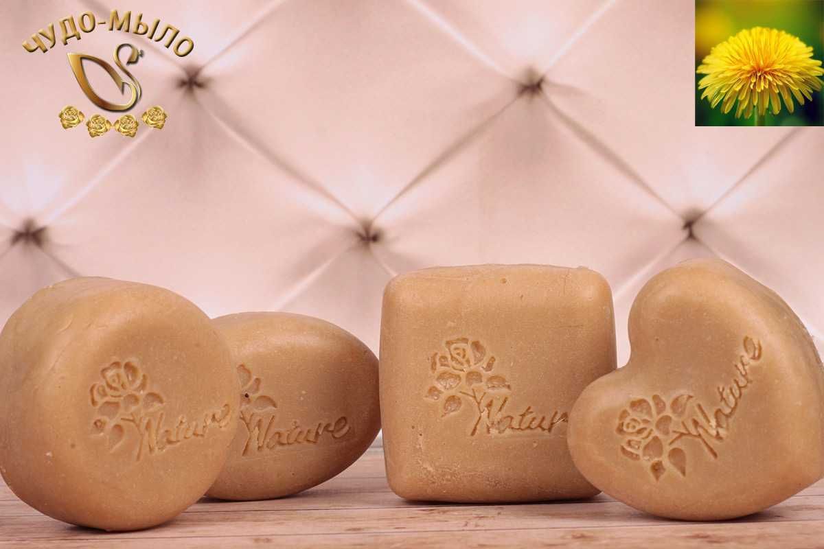 Натуральне мило для проблемної шкіри з коллагеном та кульбабою.