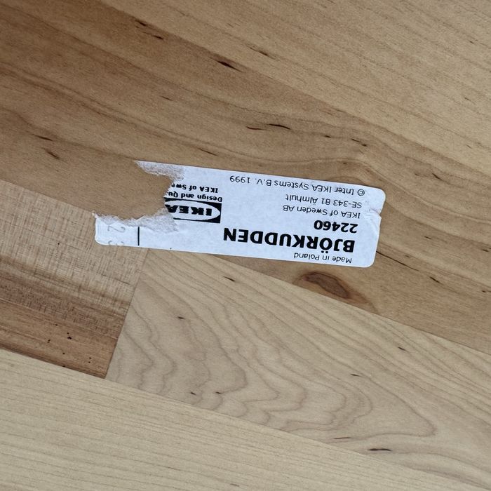 Stół drewniany IKEA 119 x 74 x 74 cm Bjorkudden