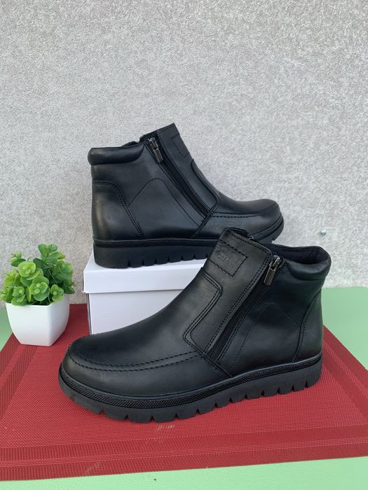 Шикарні Чоловічі зимові черевики кожані р45