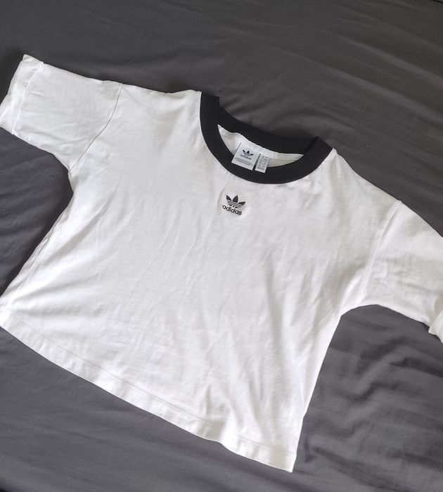 Biała koszulka t-shirt adidas xs
