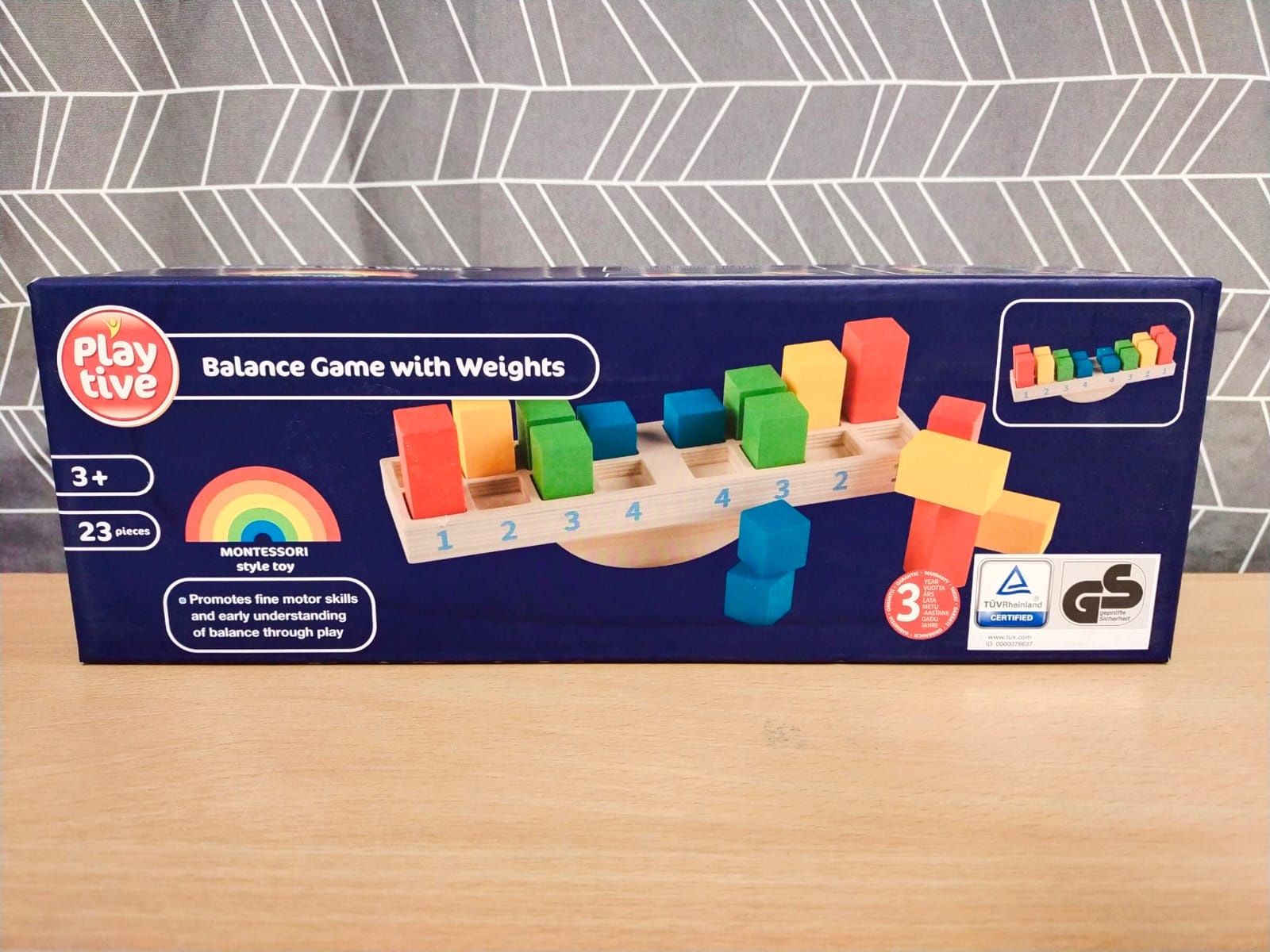 Zabawka do balansowania z obciążnikami Play Tive Montessori