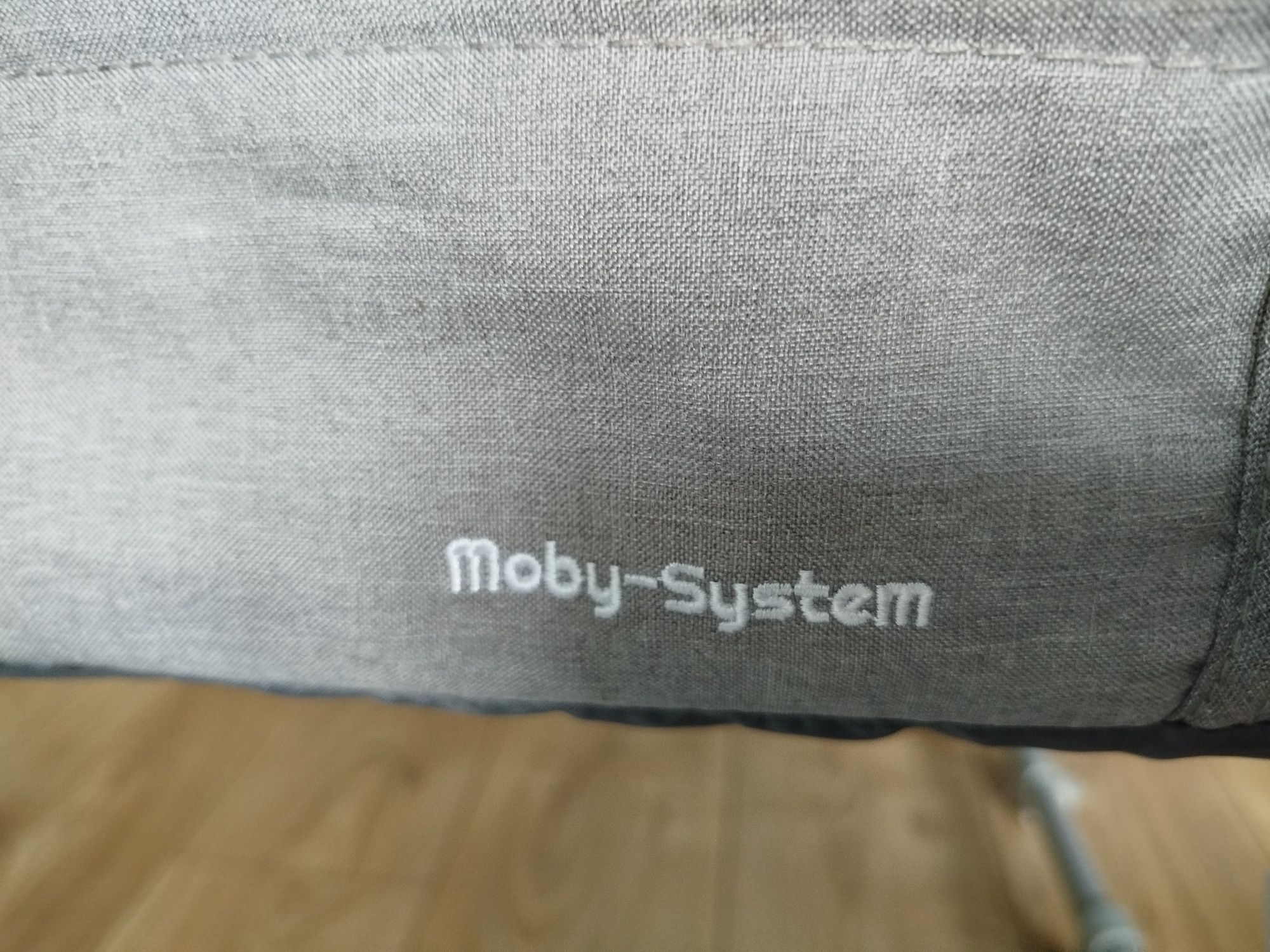 Łóżeczko niemowlęce do 6mcy dostawka dostawne  moby-system