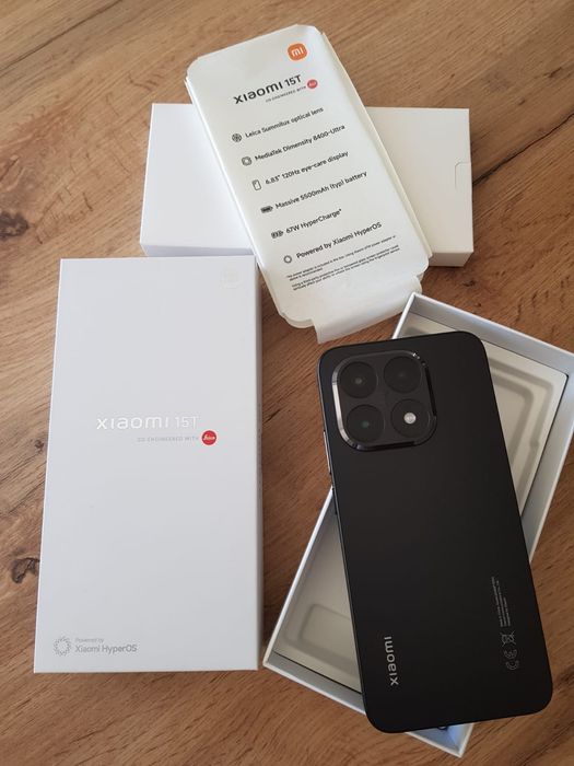 Xiaomi 15T 5G 256gb/12gb Black - com 3 anos de garantia!