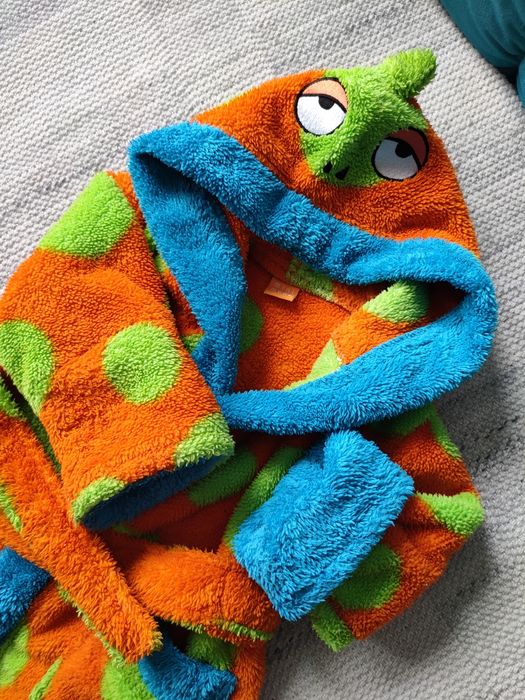 Szlafrok dziecięcy 68-80 Mini Mode dinozaur Dino