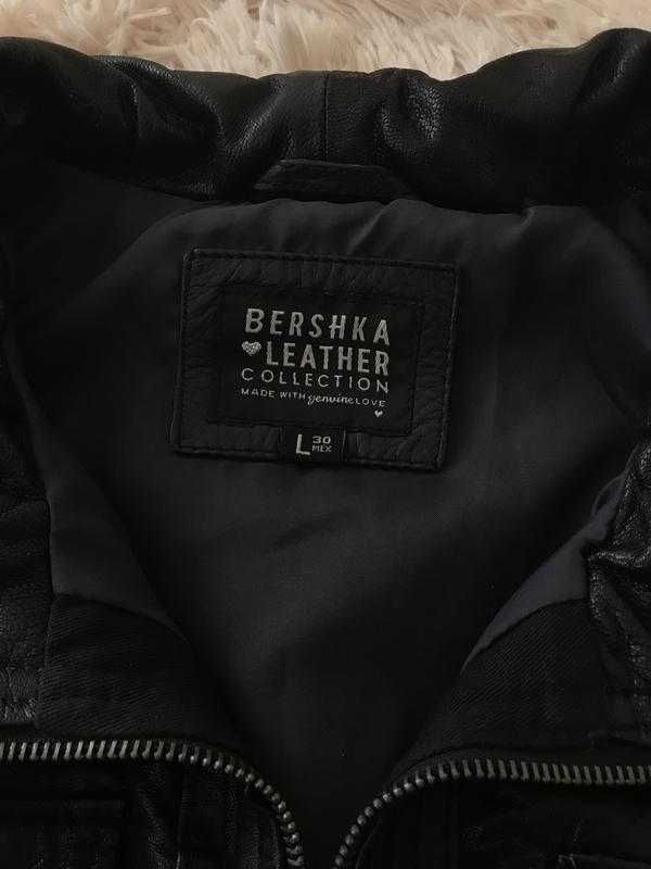 Куртка bershka из натуральной кожи