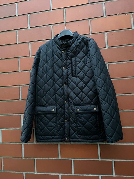 Czarna męska kurtka pikowana elegancka Cedar Wood State