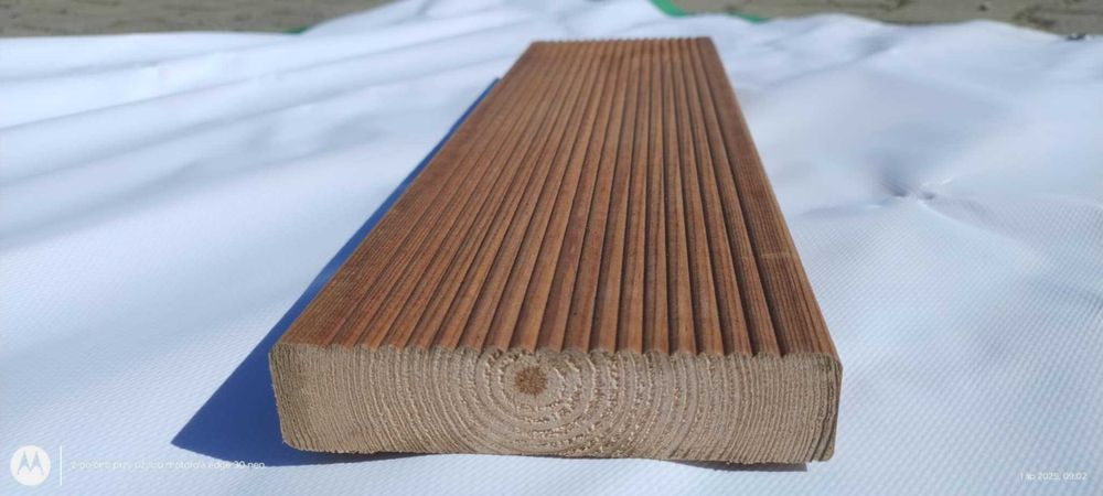 Deska tarasowa impregnowana ciśnieniowo • gładka • ryflel • legary