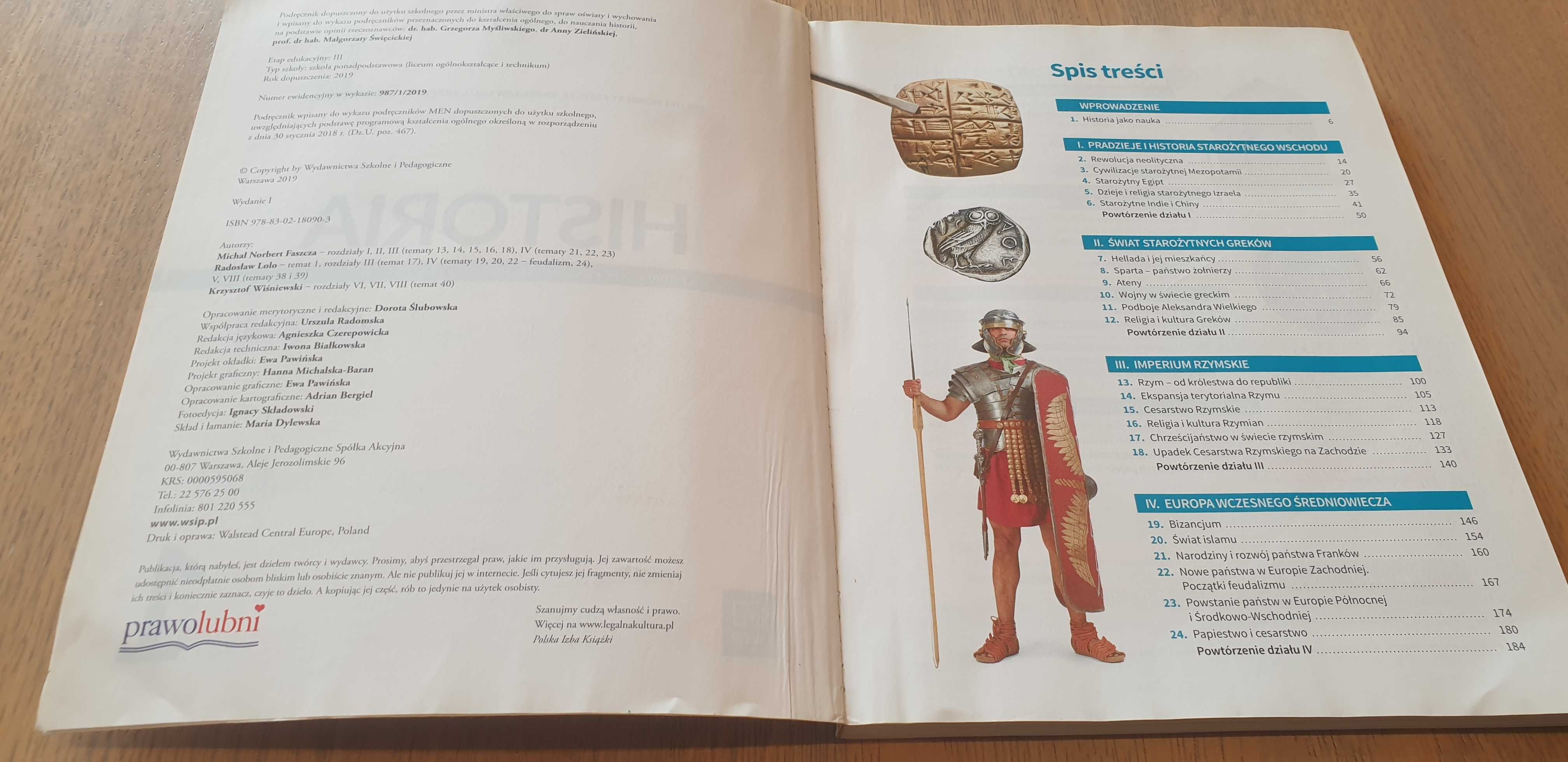 Historia Podręcznik Klasa 1 Zakres podstawowy Liceum i Technikum WSiP