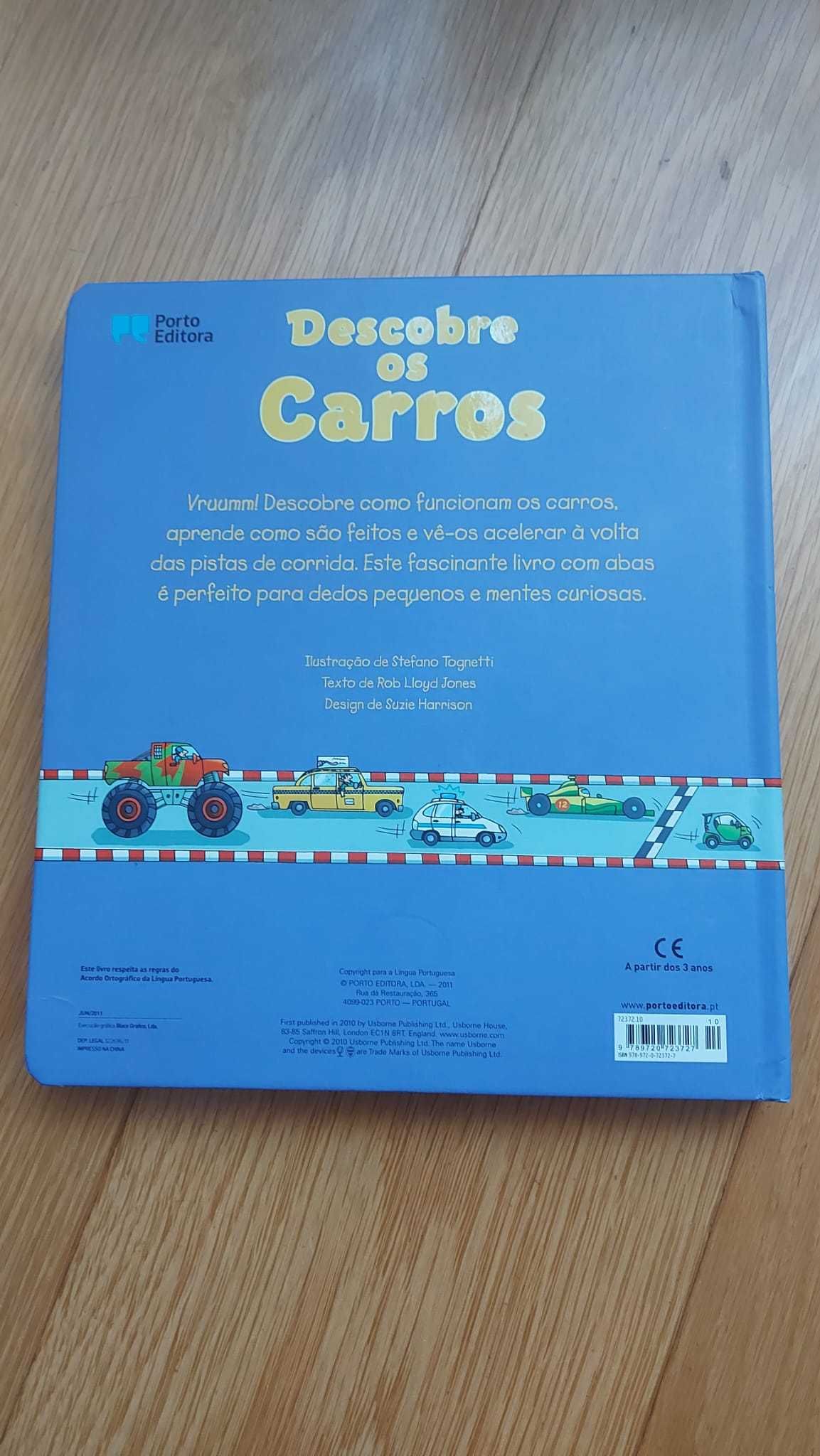 Livro de criança sobre Carros