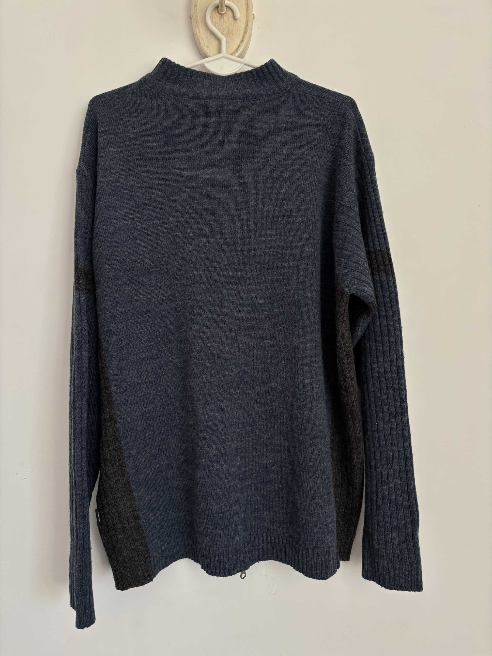 Rozpinany sweter męski - wełna