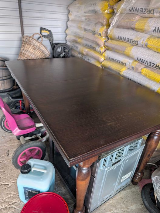 Stół dębowy ciemny orzech