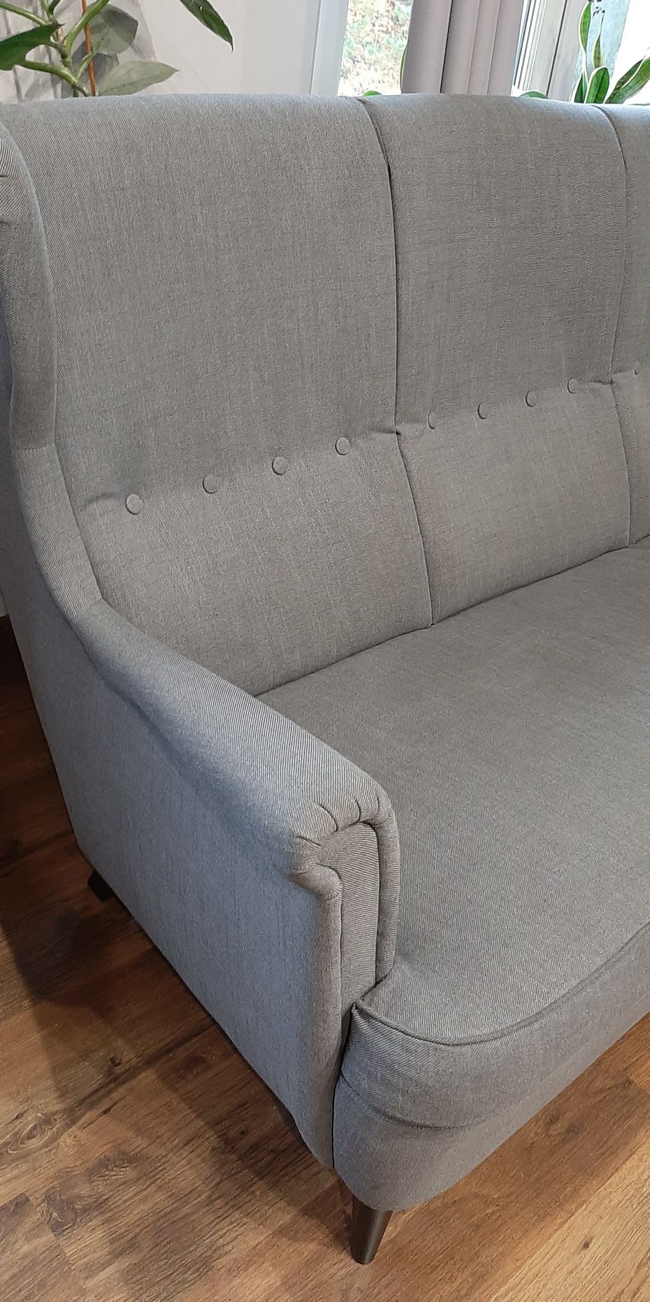 Sofa 3-osobowa ciemnoszara z wysokim oparciem IKEA/odbiór Białystok