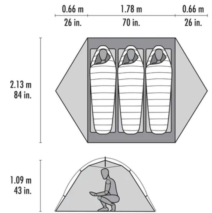 Намет MSR Elixir 3 (модель 2025 року)