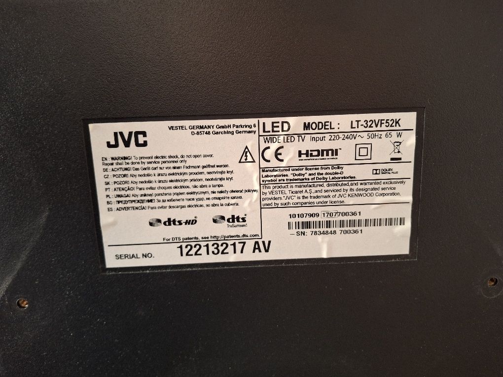 Telewizor JVC LT-32VF52K