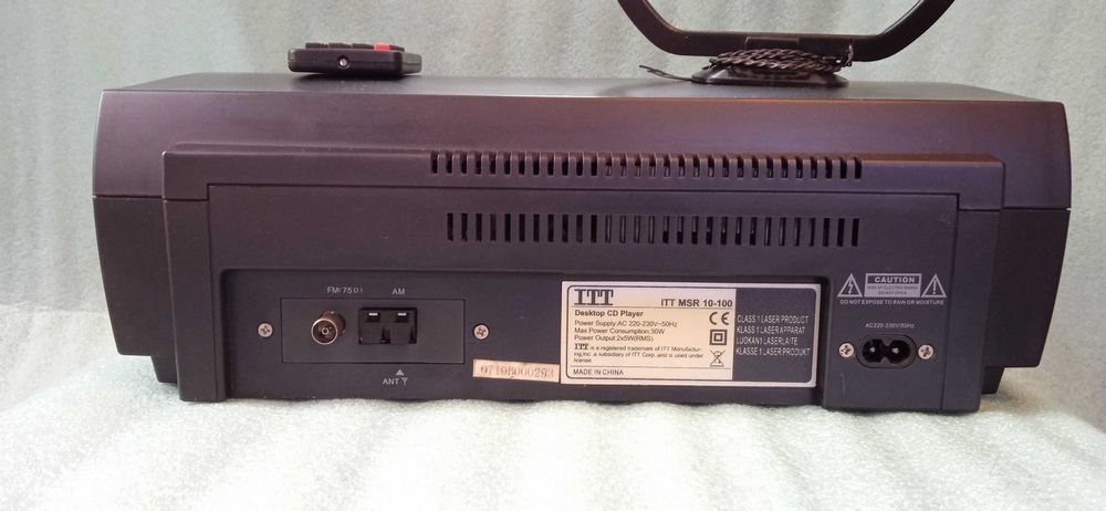 Zestaw audio HI-FI Wieża ITT MSR 10-100 VINTAGE CD, MP3,USB,SD,AUX