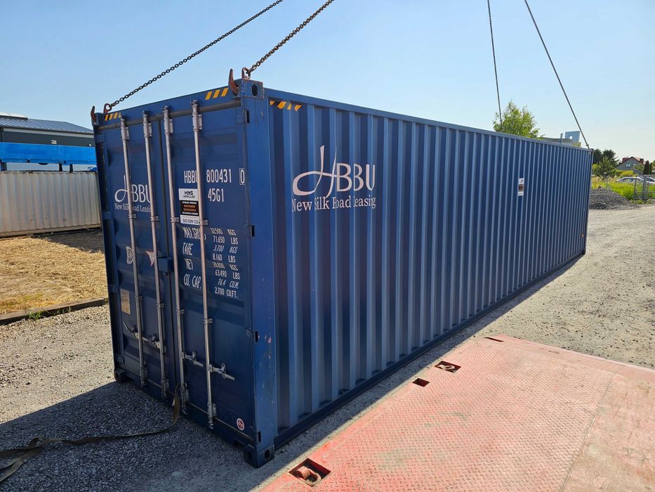 Kontener morski, oceaniczny, magazynowy 40HC/12m + transport