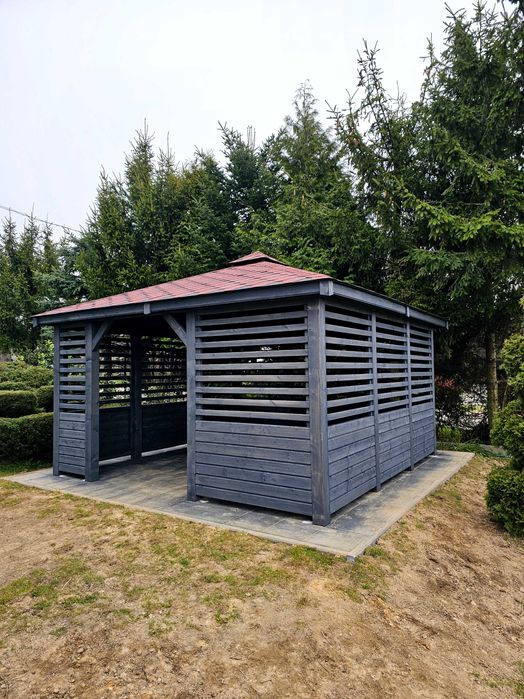 Altana ogrodowa 4m x 4m Altanka drewniana nowoczesna Domek - PRODUCENT