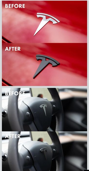 Símbolo preto p/Tesla