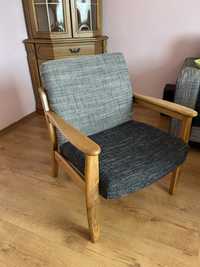 Fotele Vintage dębowe
