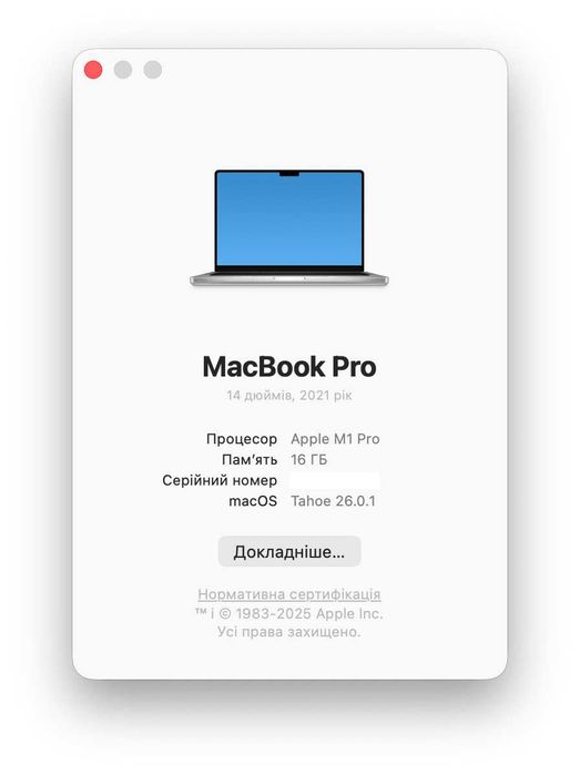 MacBook Pro 14 2021 M1 Pro 16gb 512ssd MKGR3 850$ Гарантия Магазин