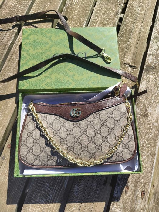 Bolsa Gucci Castanha