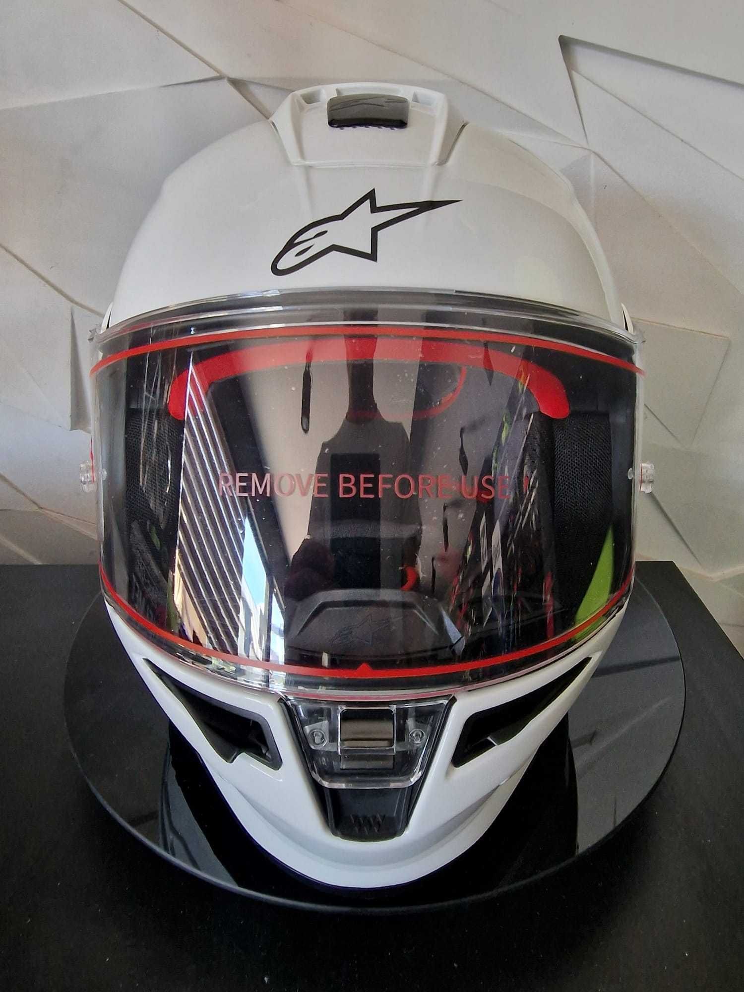 Kask Alpinestars Supertech R10 Solid Białty White! 'S 'M 'L GRATISY!