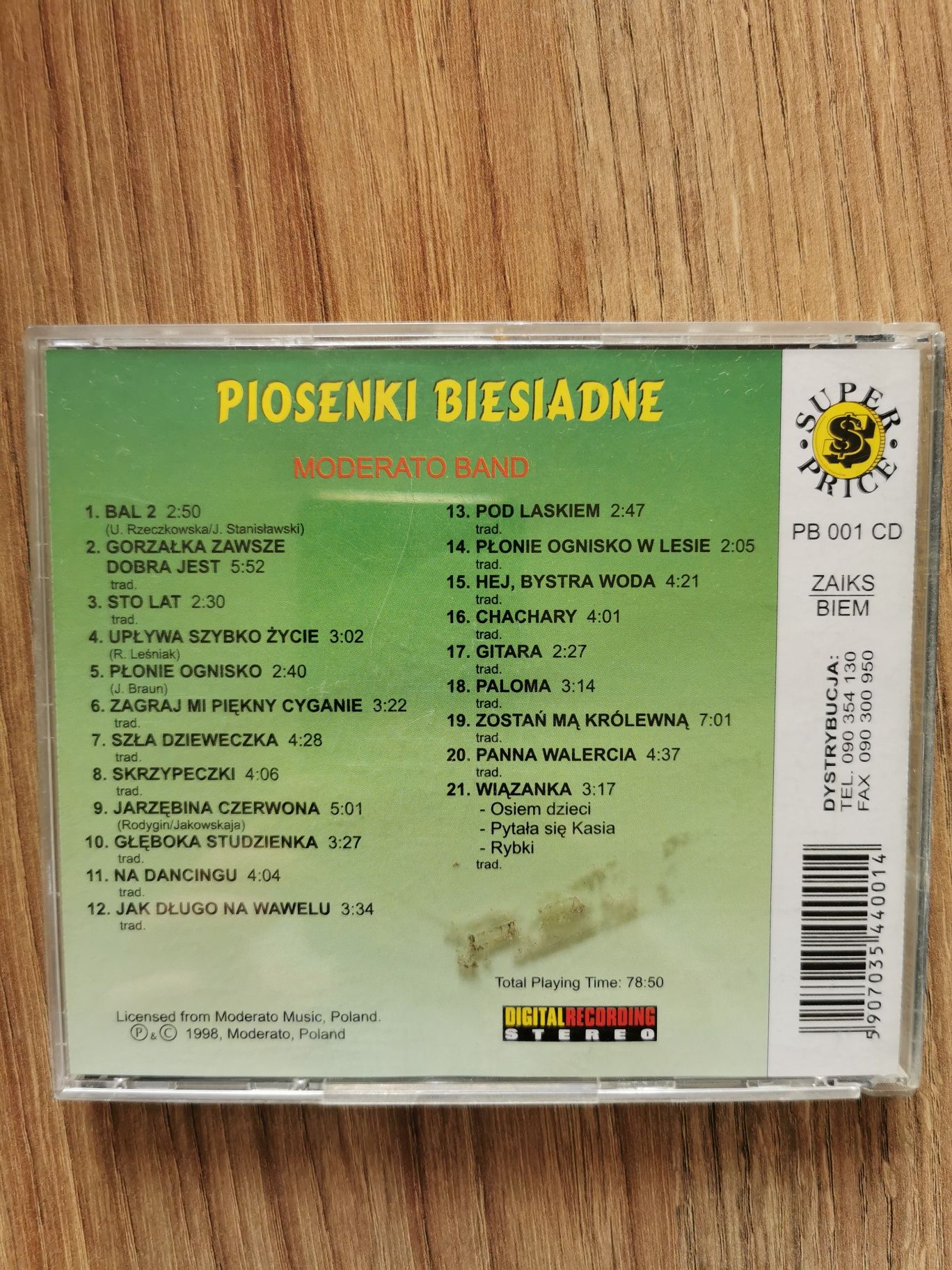 Płyta CD Piosenki biesiadne