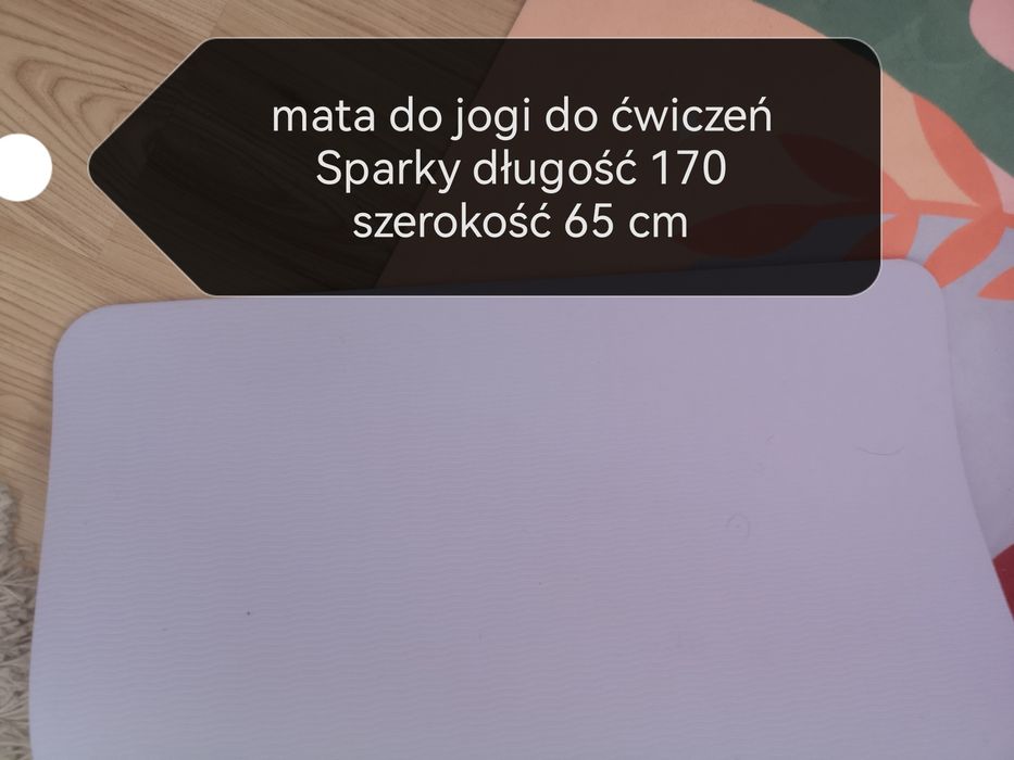 Mata do ćwiczeń Pastelowa różowa mata do jogi kolorowa