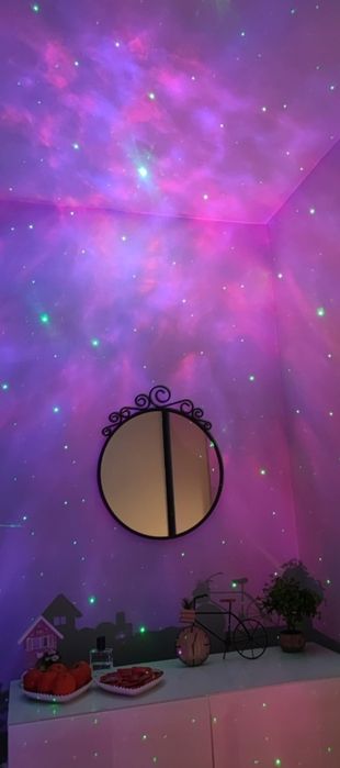 Lampka Projektor LED dla Dzieci - Rzutnik Gwiazd, Nieba i Planet