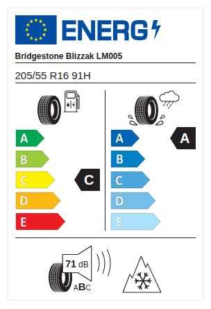 Нові зимові шини Bridgestone Blizzak LM005 205/55 R16 91H