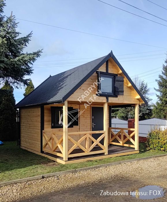 Domek drewniany, letniskowy, ogrodowy 5x4, domki 4x5