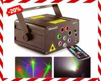 Nowy Laser Dyskotekowy Quatro RG Diody Led RGBW *PROMOCJA*